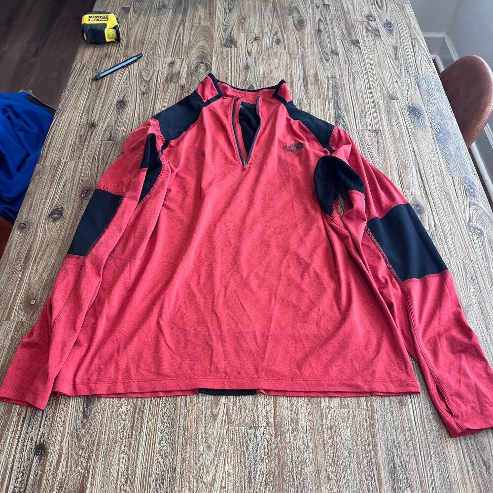 The North Face - Red 1/4 ZipUp Sweater